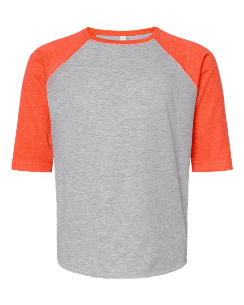 LAT 6130 Youth Baseball Fine Jersey Three-Quarter Sleeve Tee