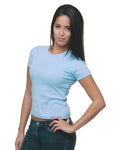 Bayside 4539 Women's USA-Made Cap Sleeve T-Shirt