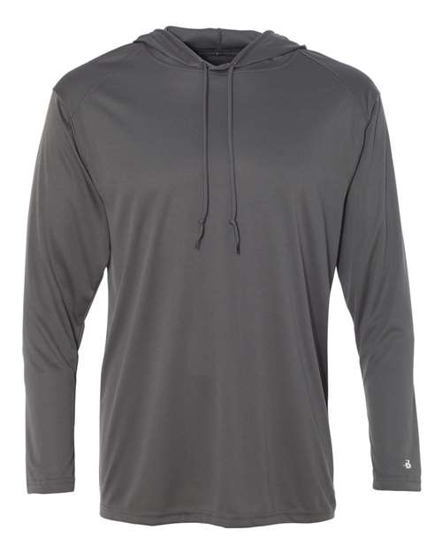 Badger 4105 Unisex B-Core Hooded Long Sleeve T-Shirt