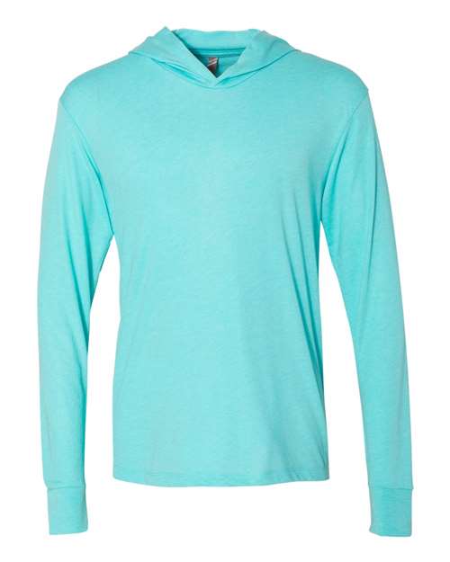 Next Level 6021 Unisex Triblend Hooded Long Sleeve Pullover T-Shirt