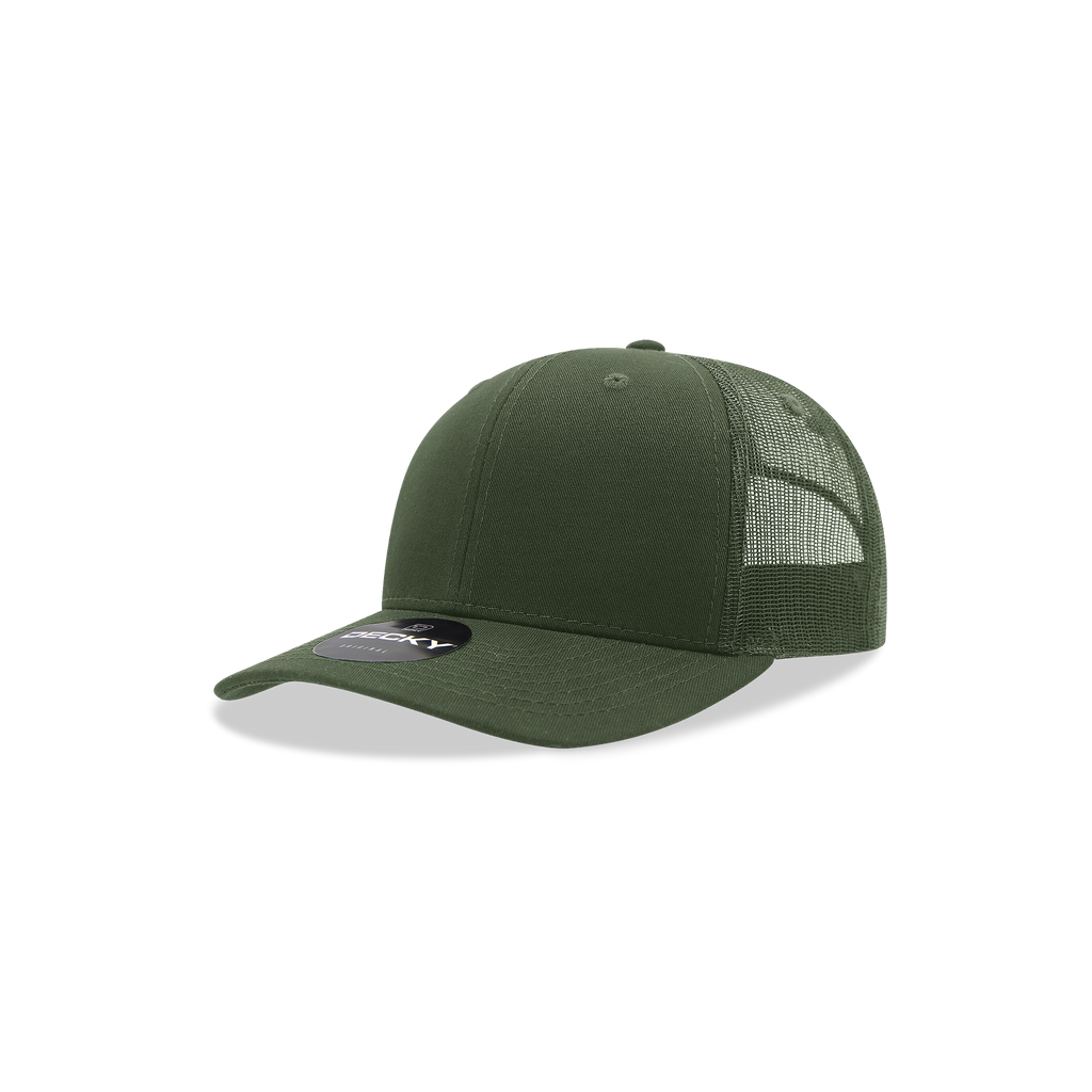 Decky 5019 Youth 6 Panel Mid Profile Structured Cotton Trucker