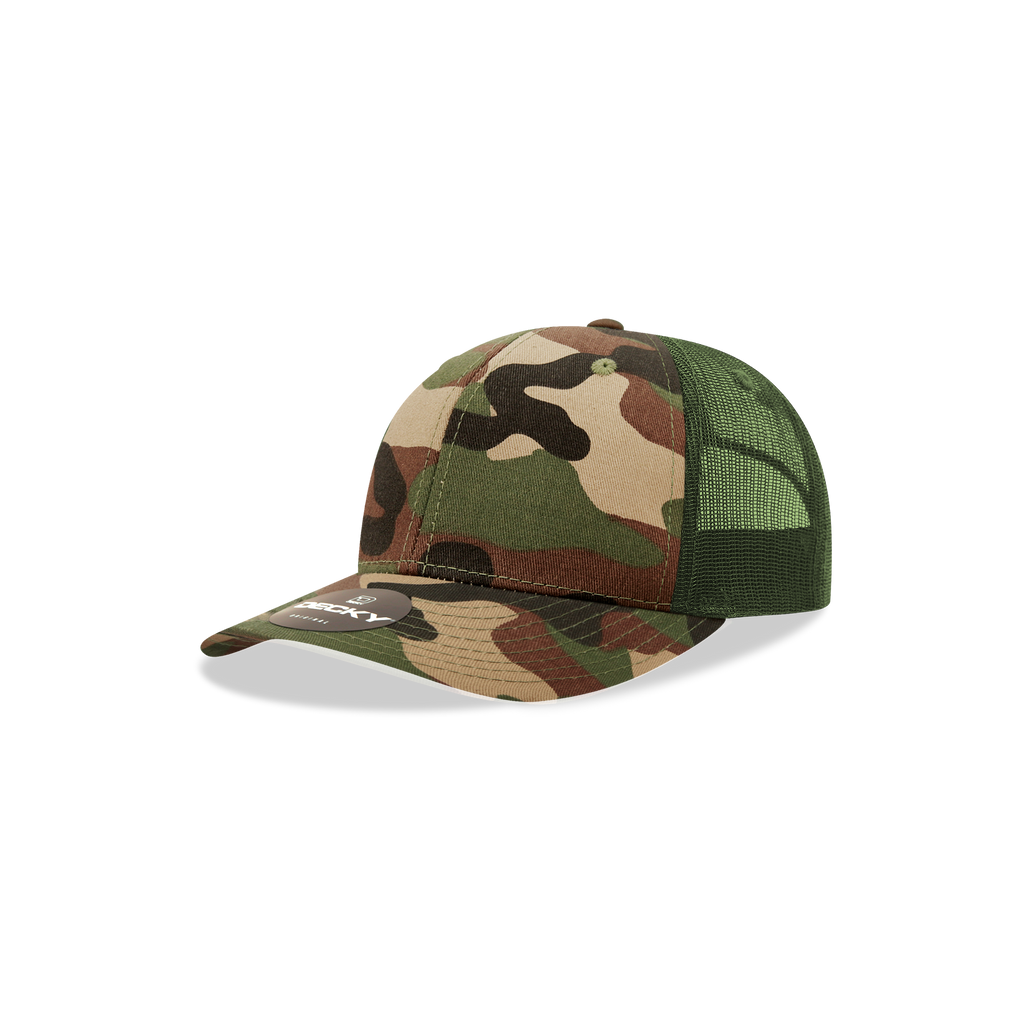 Decky 5019 Youth 6 Panel Mid Profile Structured Cotton Trucker