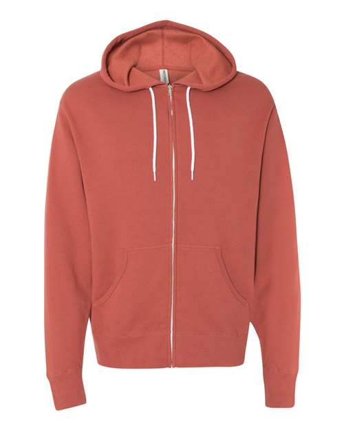 Independent Trading Co. AFX90UNZ Unisex Lightweight Full-Zip Hooded Sweatshirt