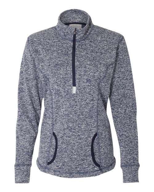 J. America 8617 Women's Cosmic Fleece Quarter-Zip Pullover