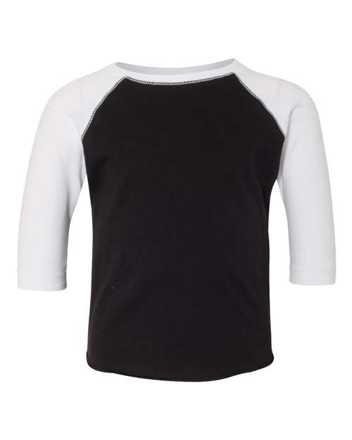 Rabbit Skins 3330 Toddler Baseball Fine Jersey Three-Quarter Sleeve Tee