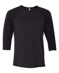 BELLA + CANVAS 3200 Unisex Three-Quarter Sleeve Baseball Tee