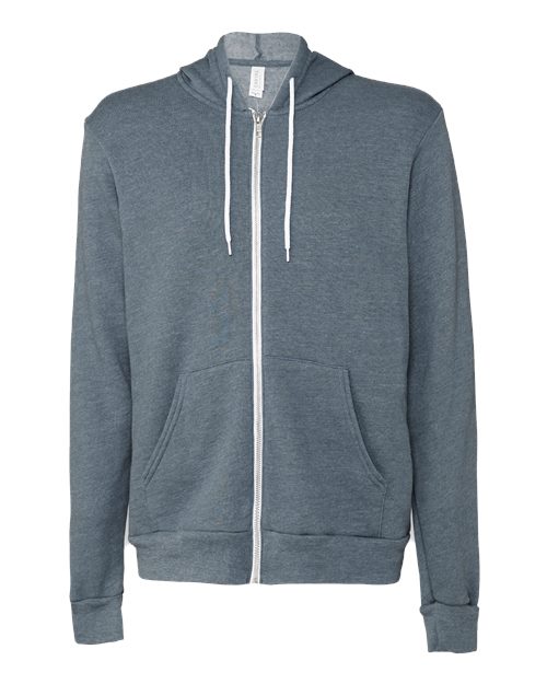 BELLA + CANVAS 3739 Unisex Sponge Fleece Full-Zip Hoodie Sweatshirt