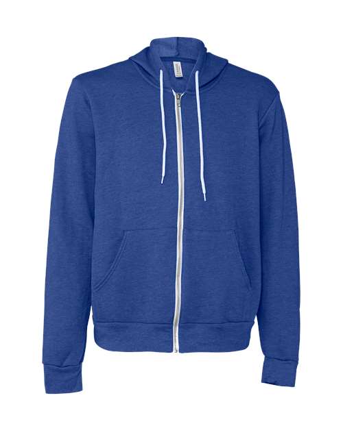 BELLA + CANVAS 3739 Unisex Sponge Fleece Full-Zip Hoodie Sweatshirt