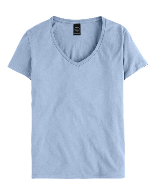 Hanes S04V Women's Perfect-T V-Neck T-Shirt