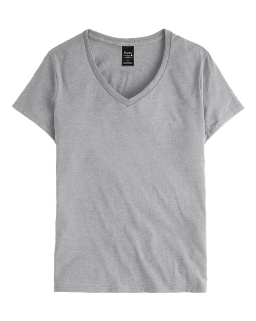 Hanes S04V Women's Perfect-T V-Neck T-Shirt
