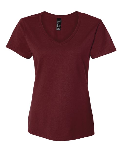 Hanes S04V Women's Perfect-T V-Neck T-Shirt