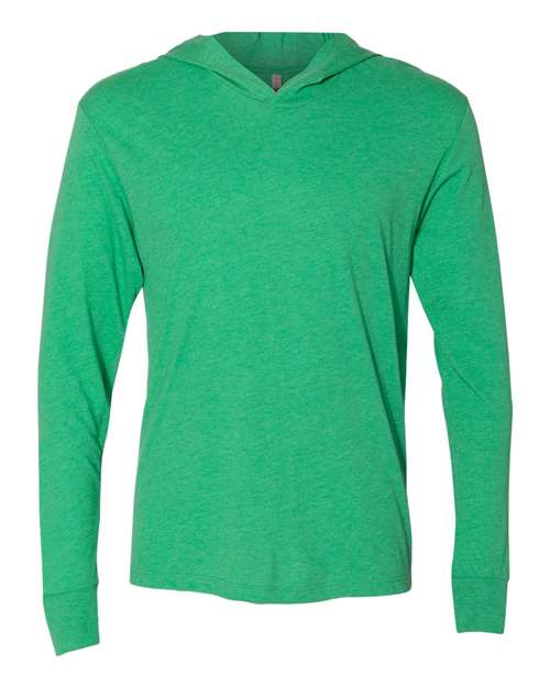 Next Level 6021 Unisex Triblend Hooded Long Sleeve Pullover T-Shirt