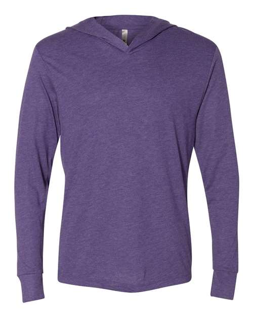 Next Level 6021 Unisex Triblend Hooded Long Sleeve Pullover T-Shirt