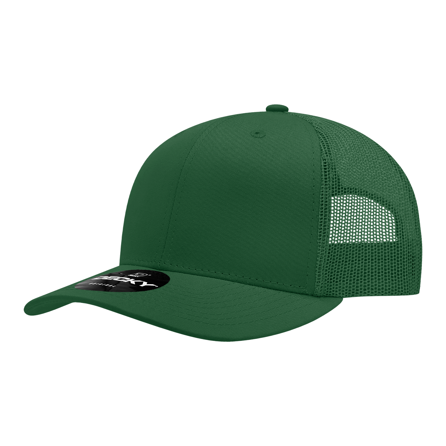 Decky 6021 6 Panel Mid Profile Structured Cotton Blend Trucker