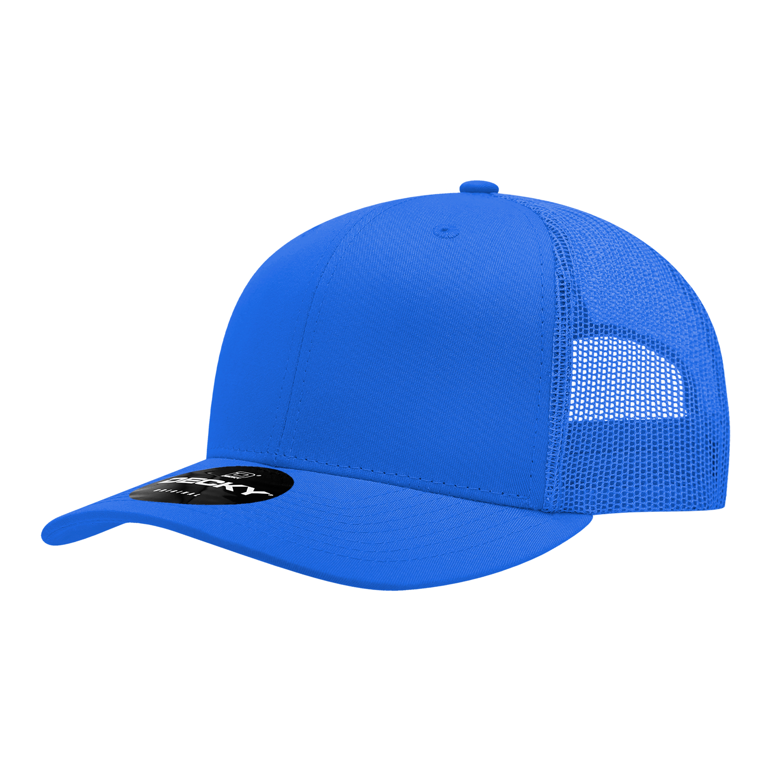 Decky 6021 6 Panel Mid Profile Structured Cotton Blend Trucker