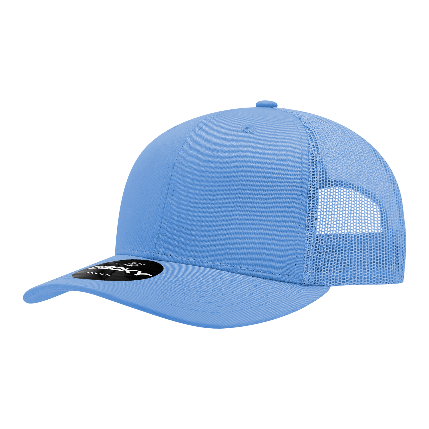 Decky 6021 6 Panel Mid Profile Structured Cotton Blend Trucker
