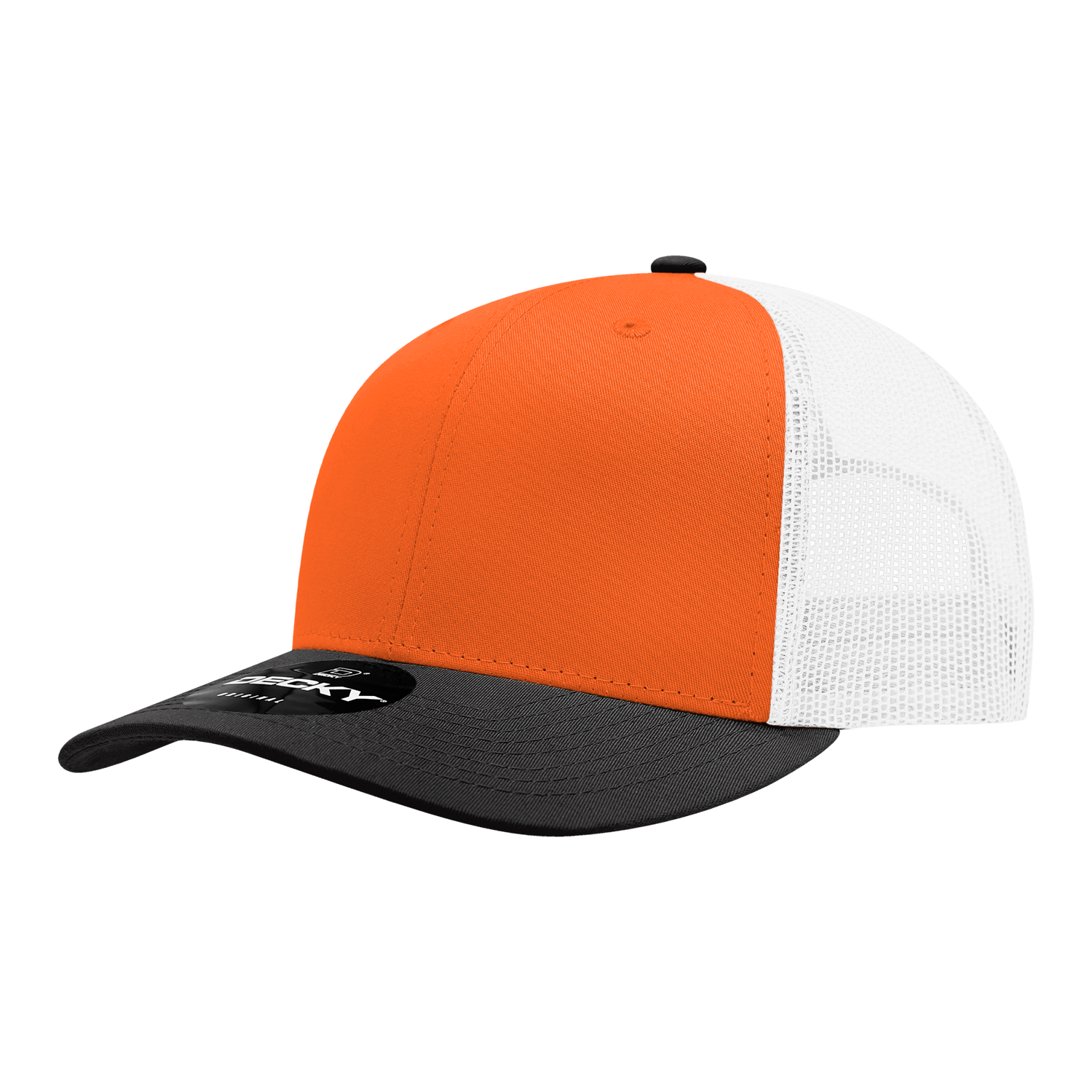 Decky 6021 6 Panel Mid Profile Structured Cotton Blend Trucker