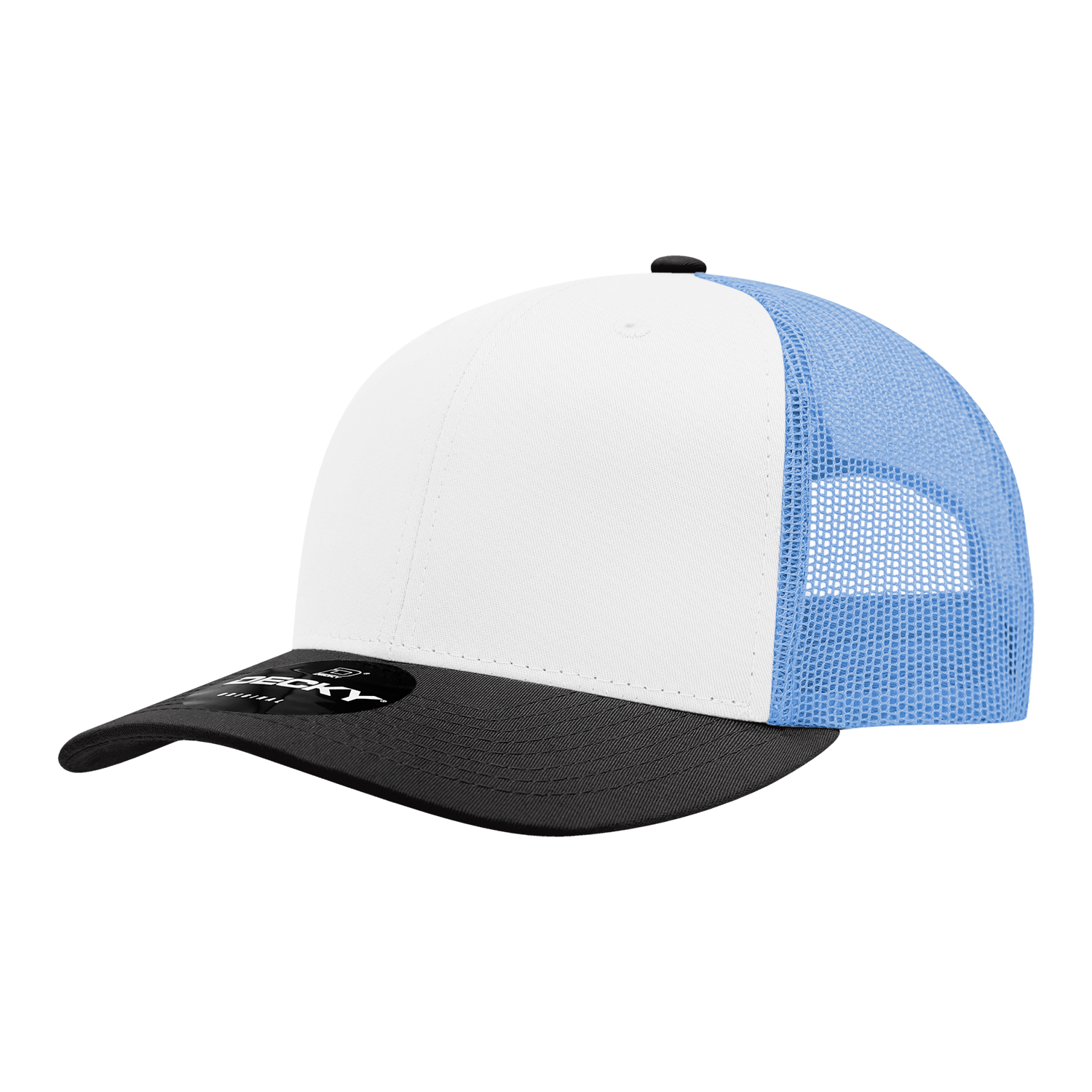 Decky 6021 6 Panel Mid Profile Structured Cotton Blend Trucker