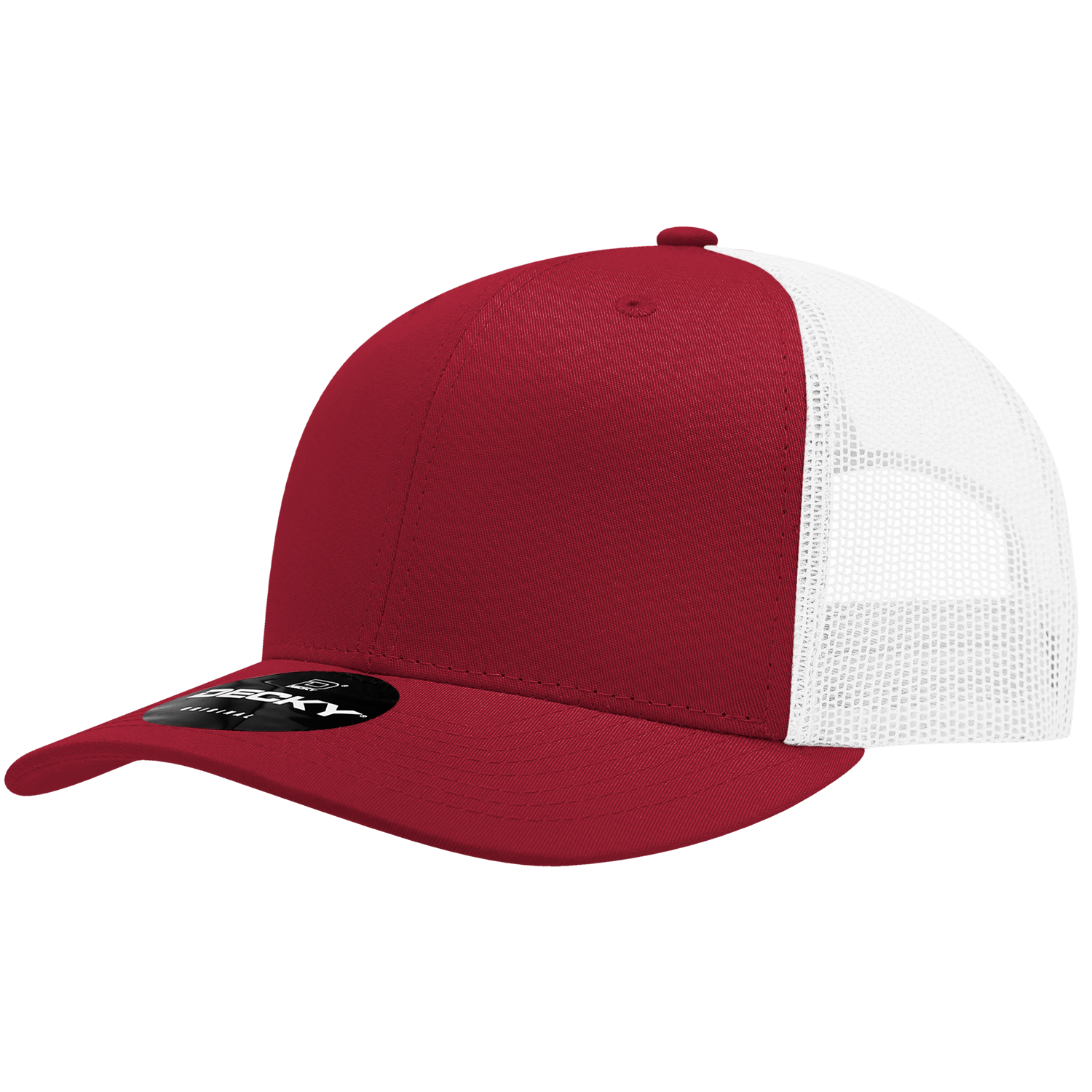 Decky 6021 6 Panel Mid Profile Structured Cotton Blend Trucker