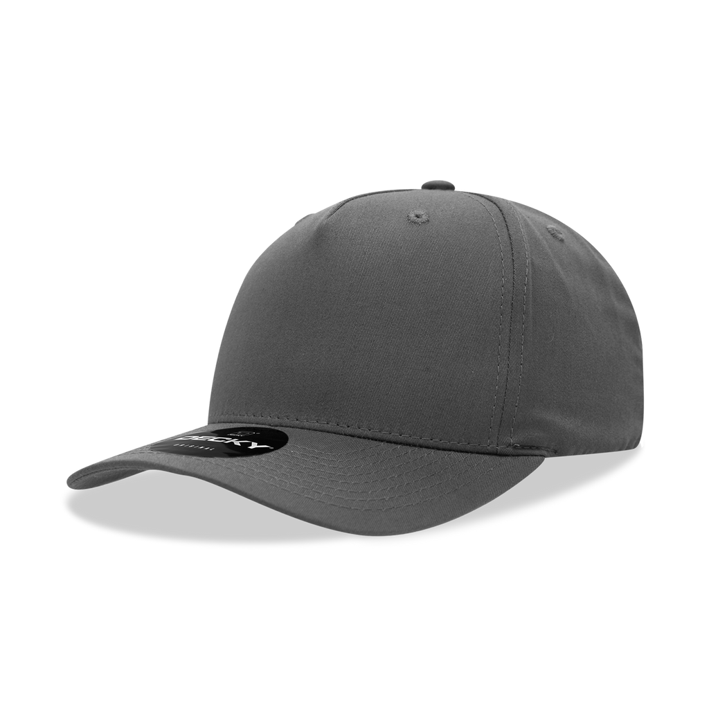 Decky 6024 5 Panel Mid Profile Structured Cotton Blend Cap