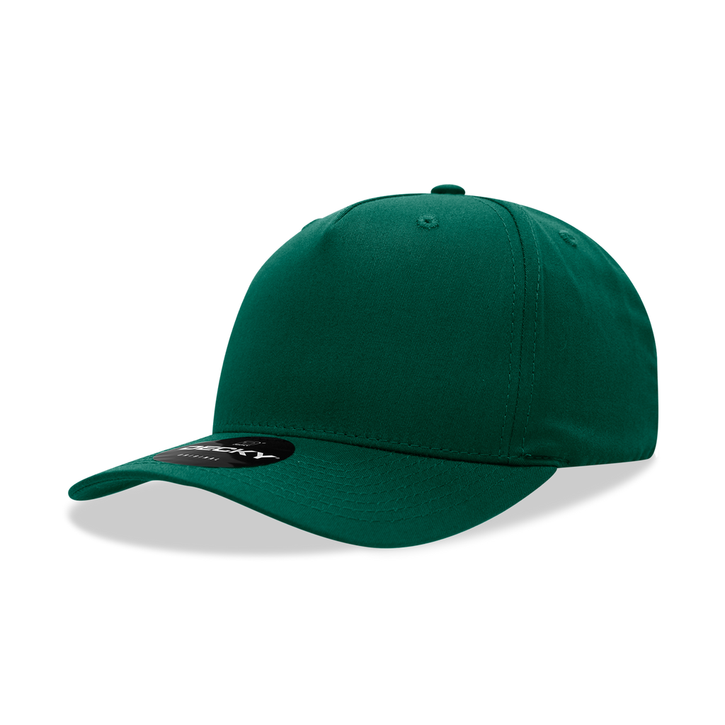 Decky 6024 5 Panel Mid Profile Structured Cotton Blend Cap