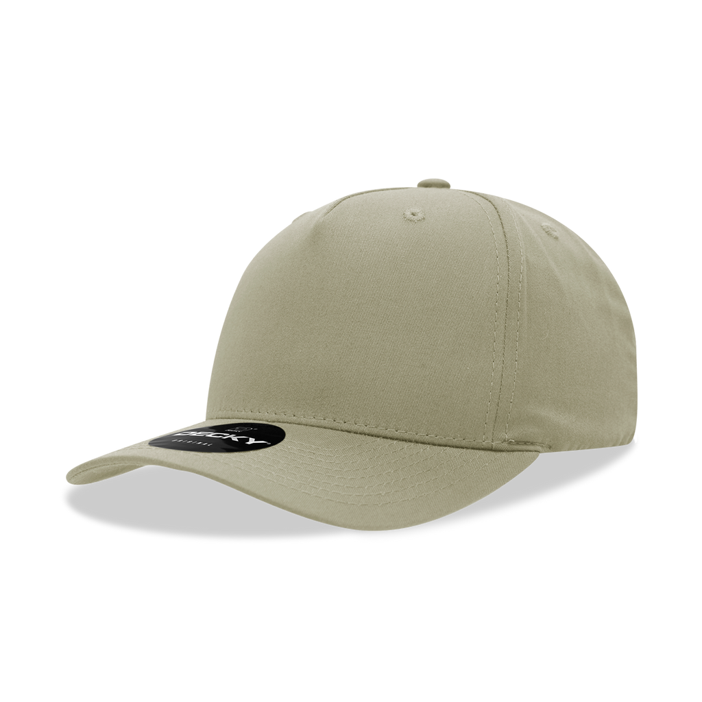 Decky 6024 5 Panel Mid Profile Structured Cotton Blend Cap