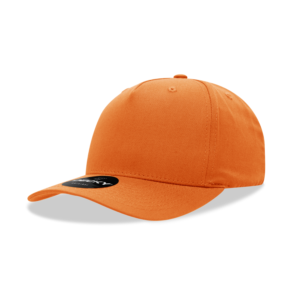 Decky 6024 5 Panel Mid Profile Structured Cotton Blend Cap