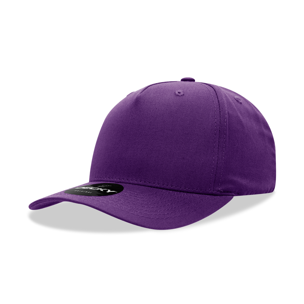 Decky 6024 5 Panel Mid Profile Structured Cotton Blend Cap