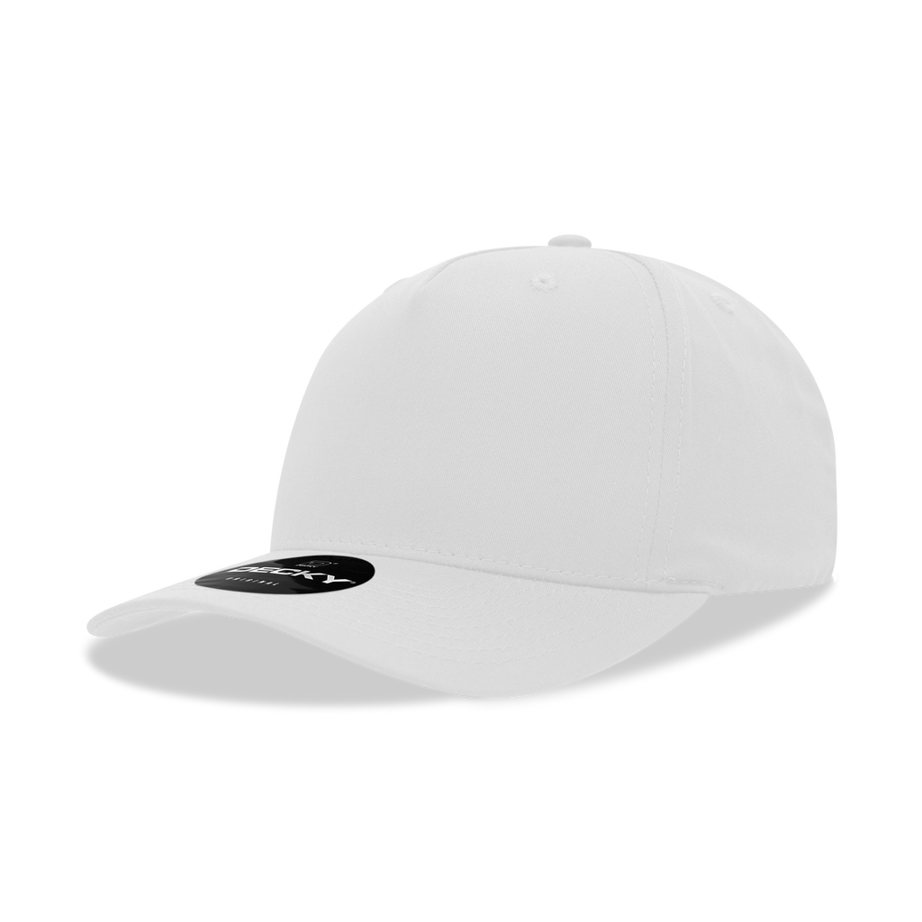 Decky 6024 5 Panel Mid Profile Structured Cotton Blend Cap