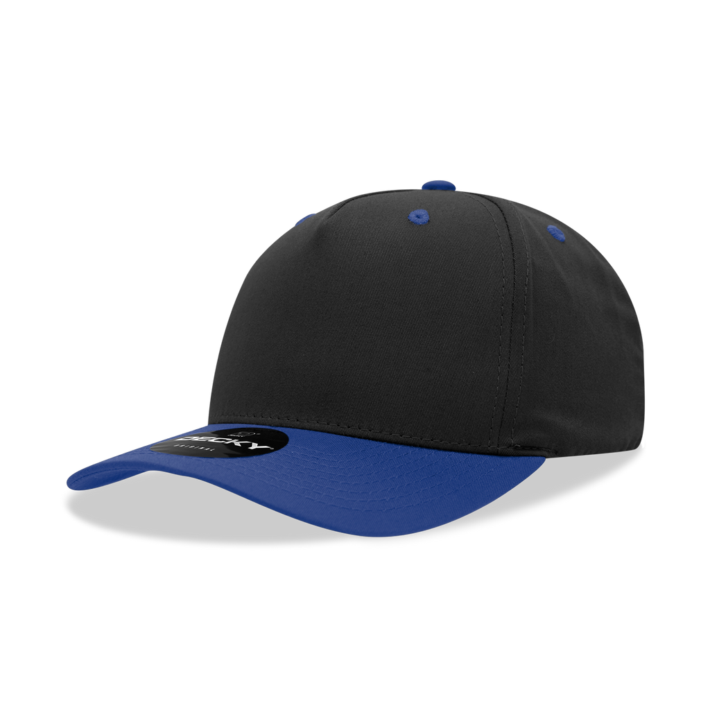 Decky 6024 5 Panel Mid Profile Structured Cotton Blend Cap