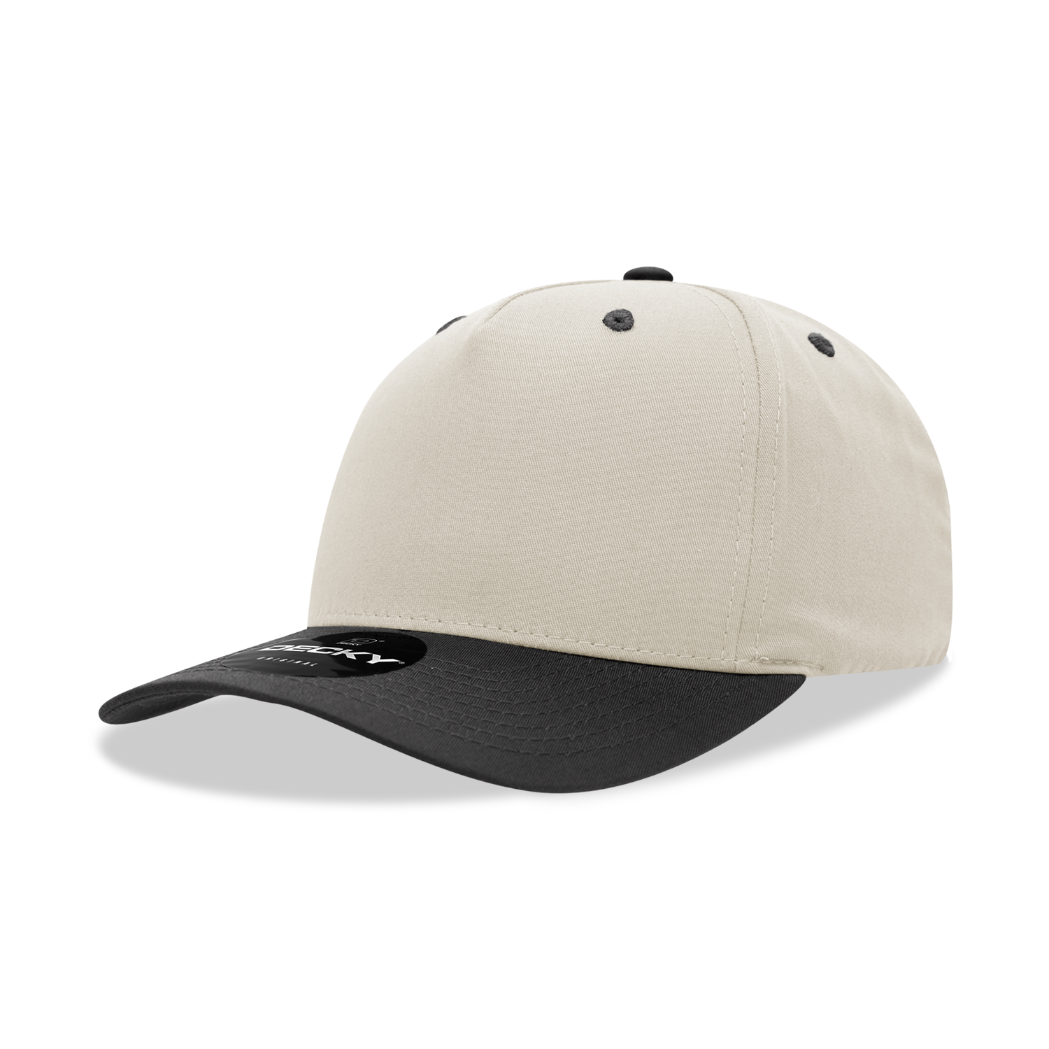 Decky 6024 5 Panel Mid Profile Structured Cotton Blend Cap