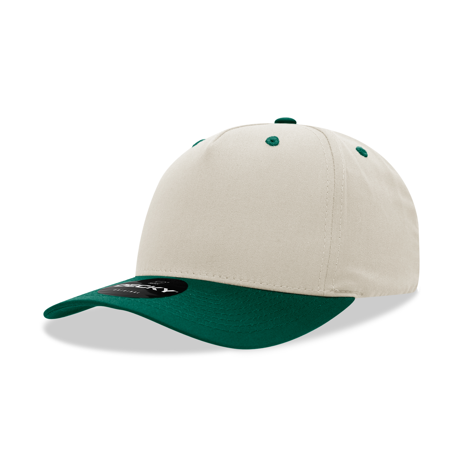 Decky 6024 5 Panel Mid Profile Structured Cotton Blend Cap