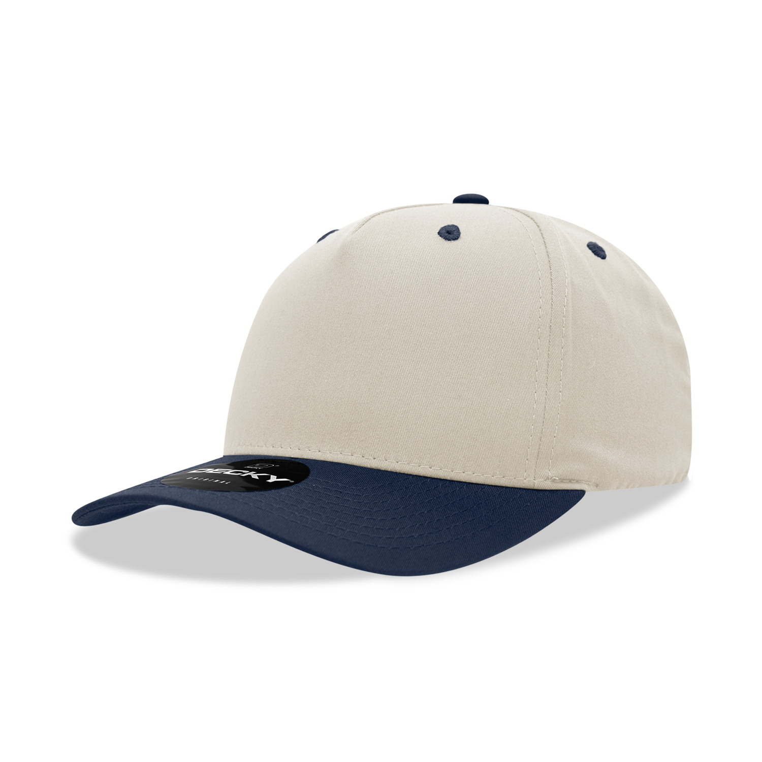 Decky 6024 5 Panel Mid Profile Structured Cotton Blend Cap