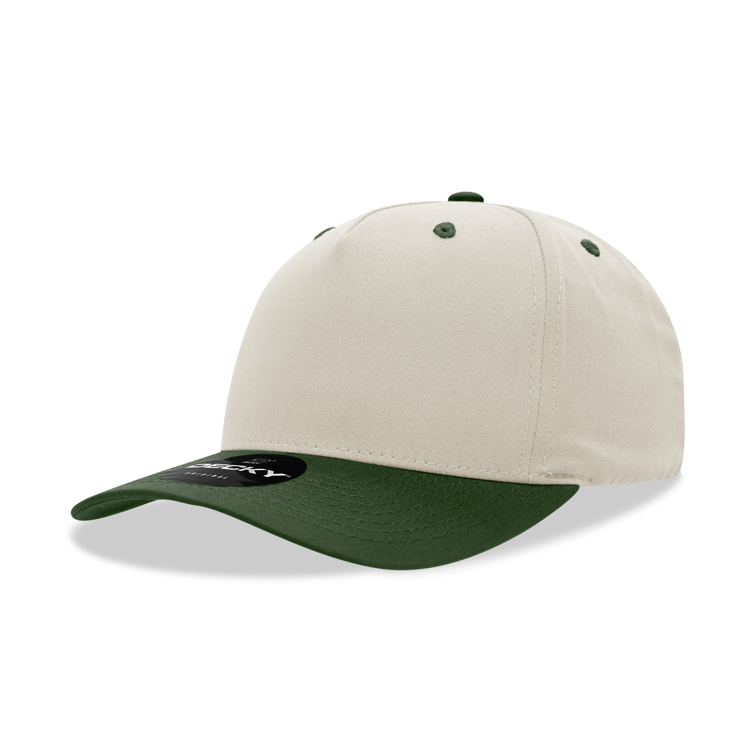 Decky 6024 5 Panel Mid Profile Structured Cotton Blend Cap