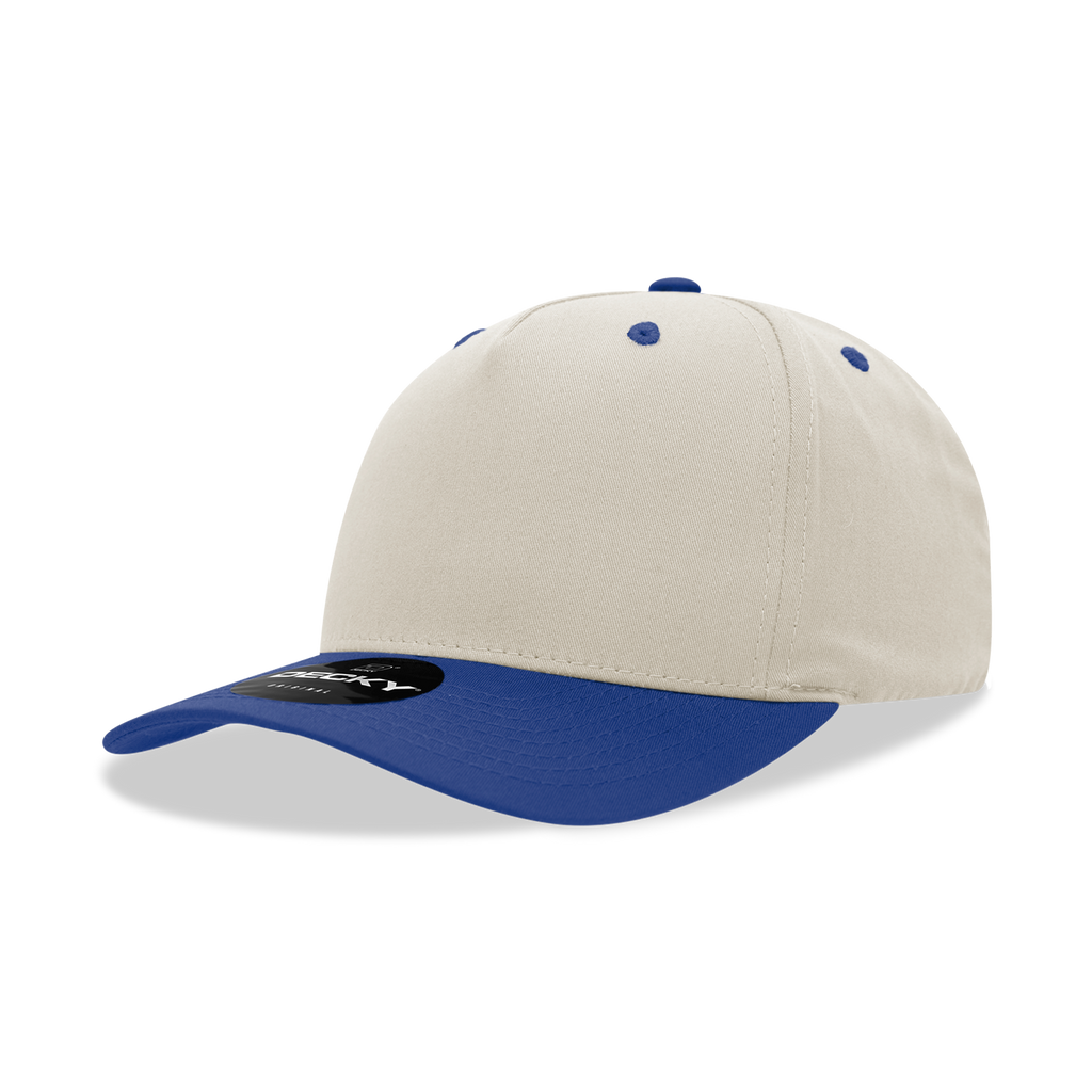 Decky 6024 5 Panel Mid Profile Structured Cotton Blend Cap