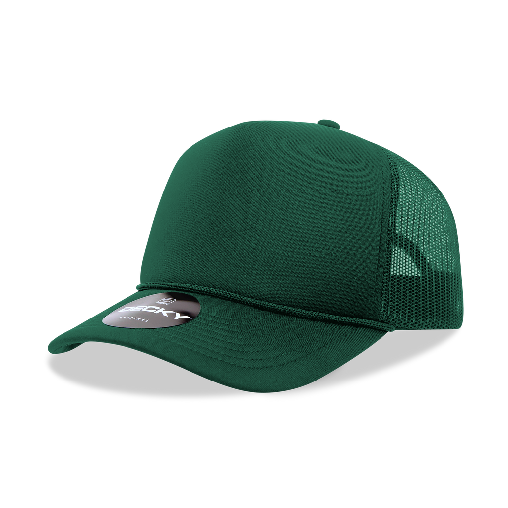 Decky 6025 5 Panel Mid Profile Structured Foam Trucker