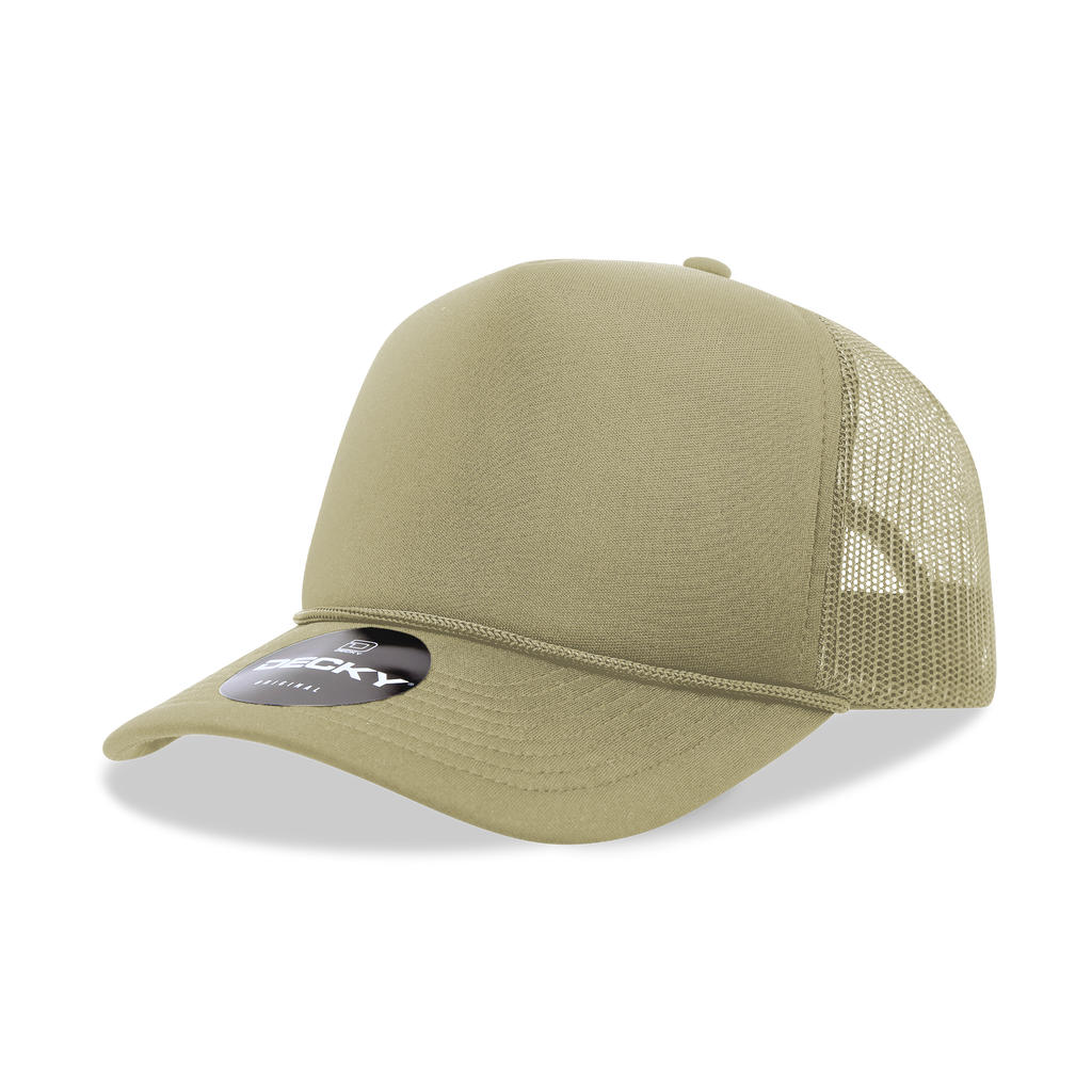 Decky 6025 5 Panel Mid Profile Structured Foam Trucker