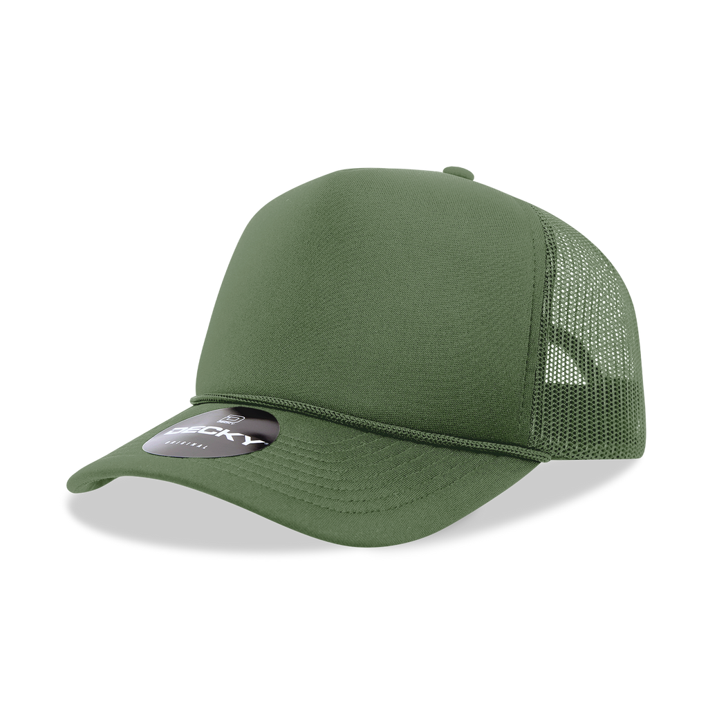 Decky 6025 5 Panel Mid Profile Structured Foam Trucker