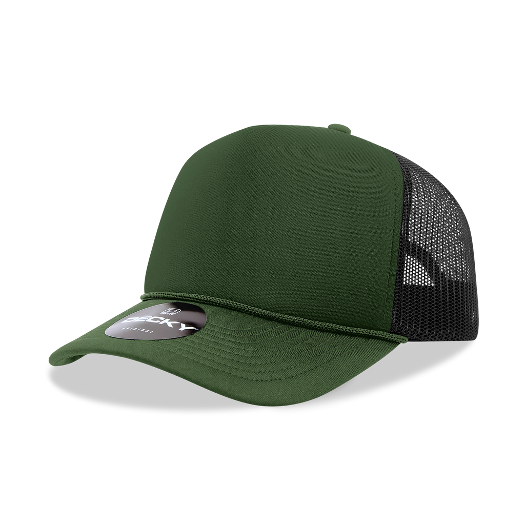 Decky 6025 5 Panel Mid Profile Structured Foam Trucker