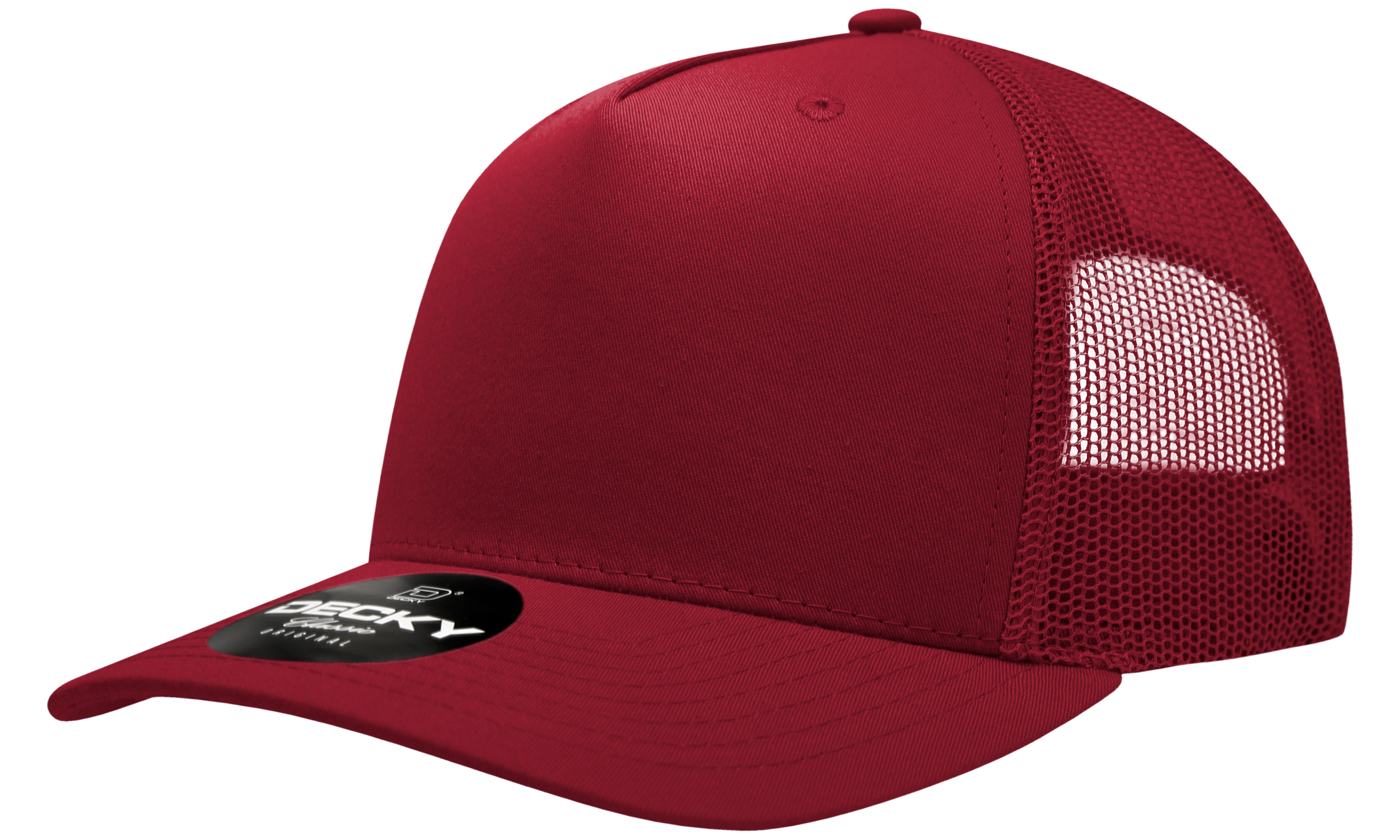 Decky 6030 5 Panel Mid Profile Structured Cotton Blend Trucker