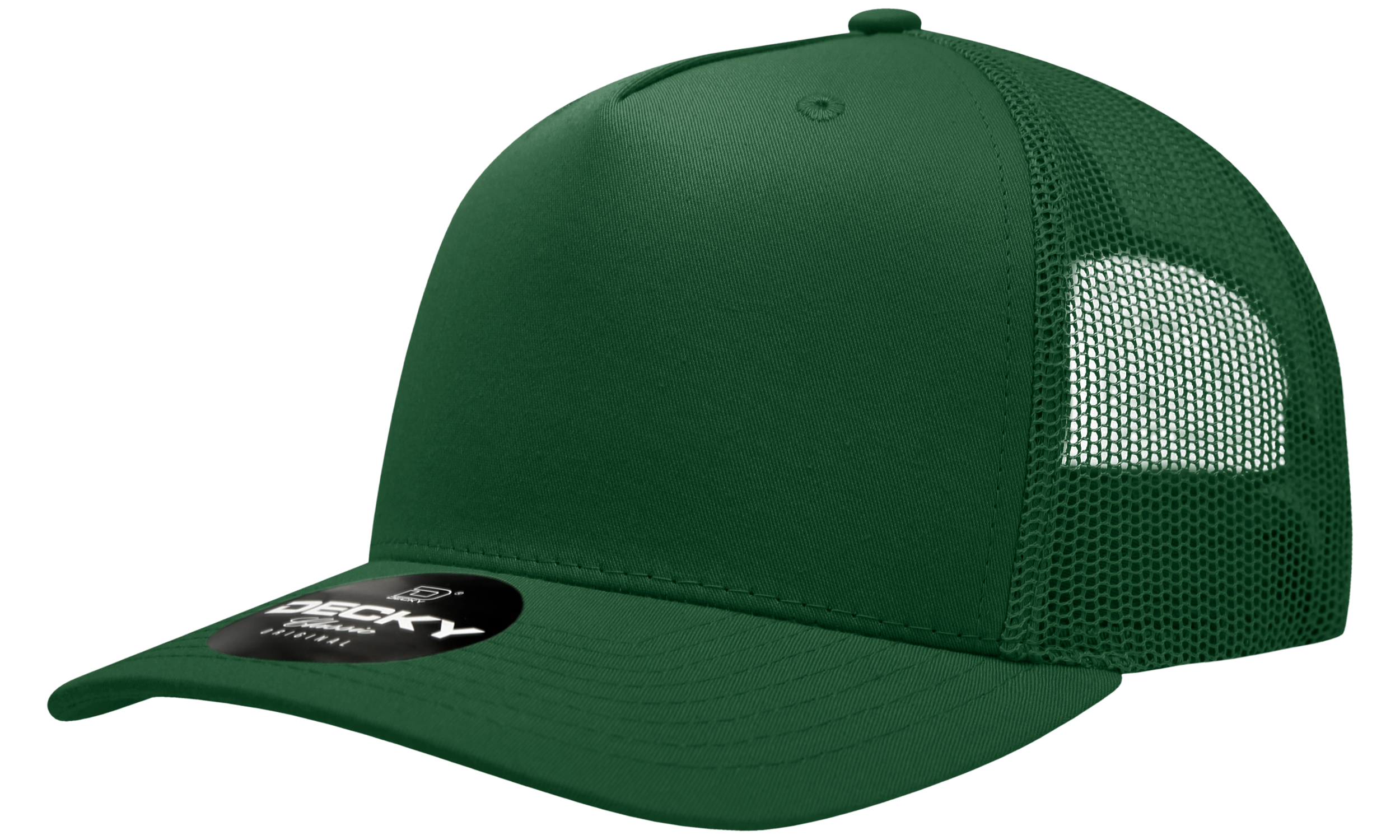 Decky 6030 5 Panel Mid Profile Structured Cotton Blend Trucker