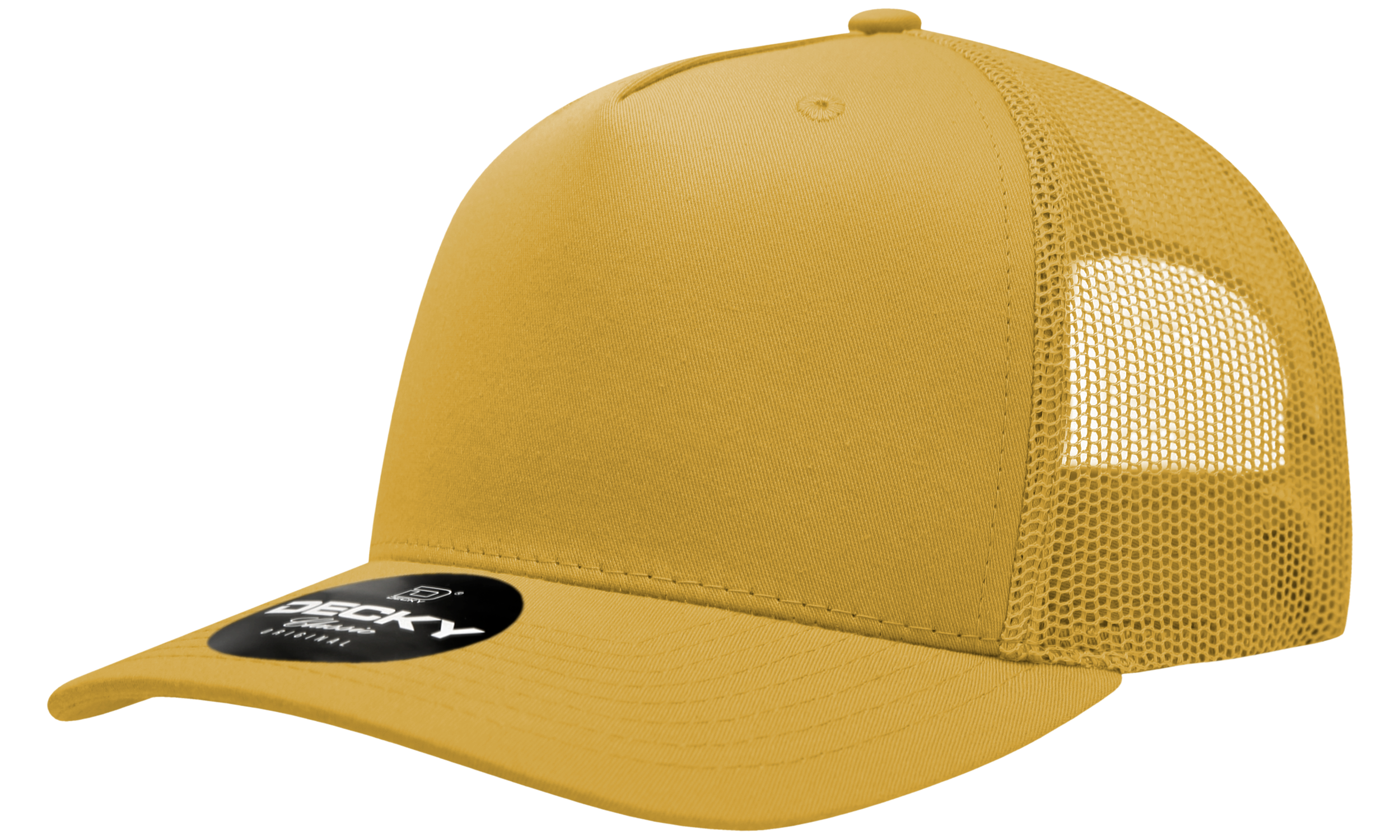 Decky 6030 5 Panel Mid Profile Structured Cotton Blend Trucker