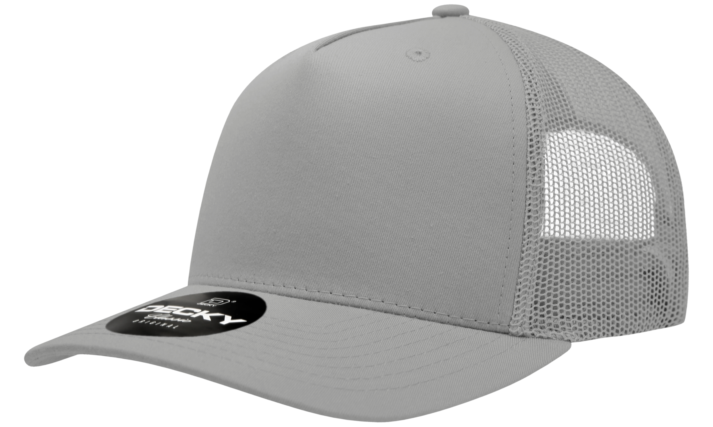 Decky 6030 5 Panel Mid Profile Structured Cotton Blend Trucker