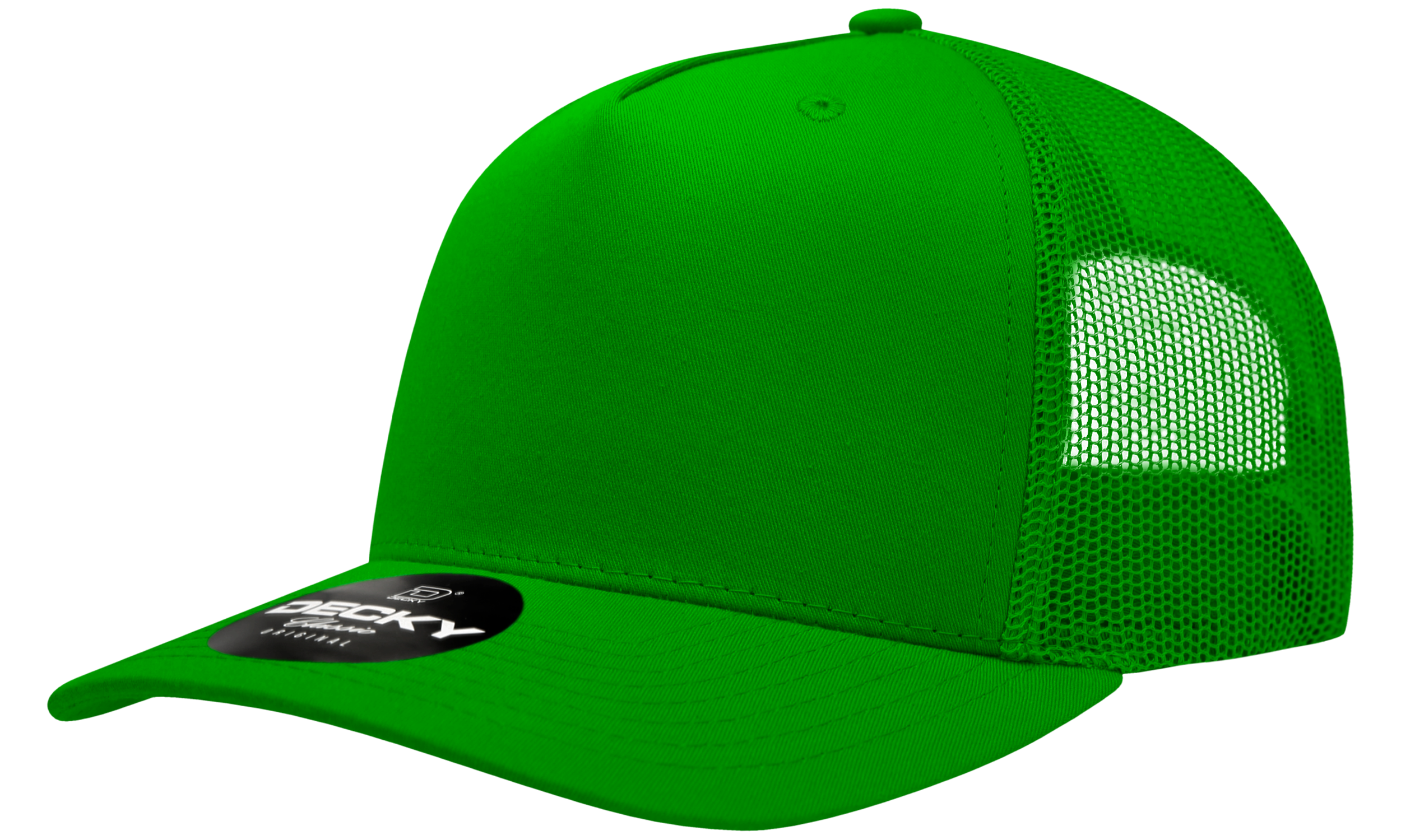 Decky 6030 5 Panel Mid Profile Structured Cotton Blend Trucker