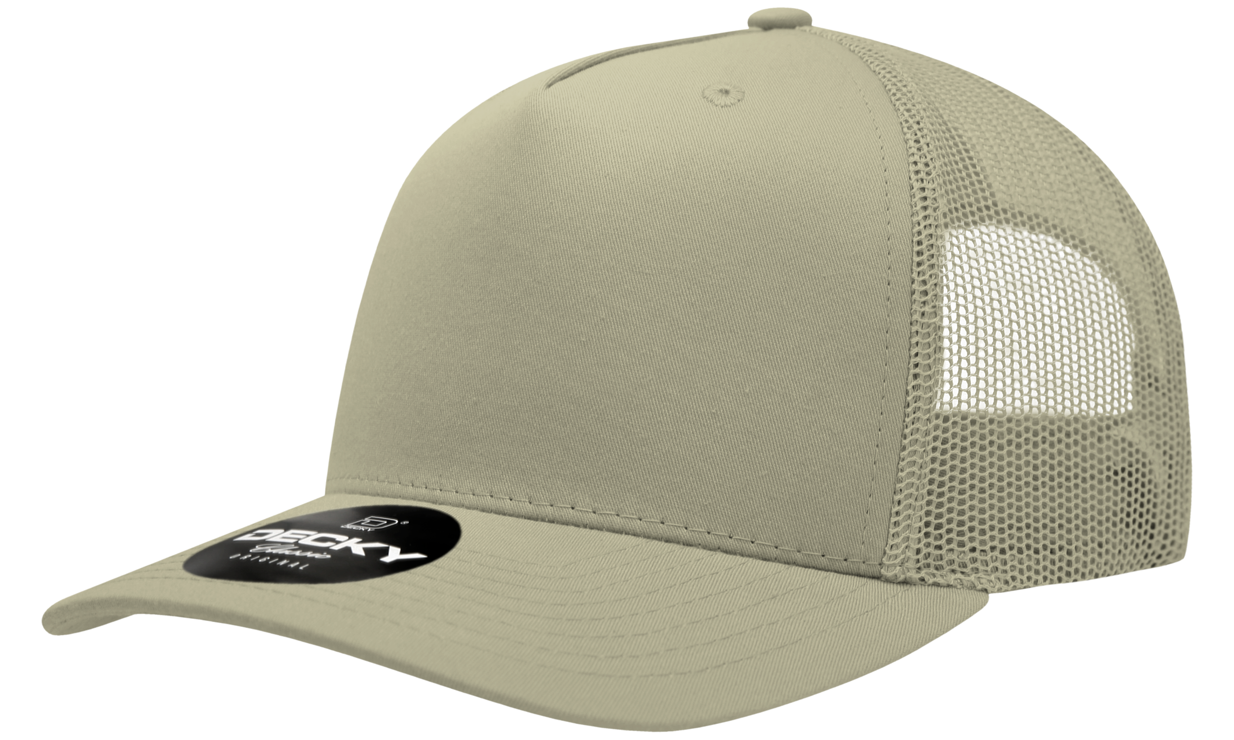 Decky 6030 5 Panel Mid Profile Structured Cotton Blend Trucker