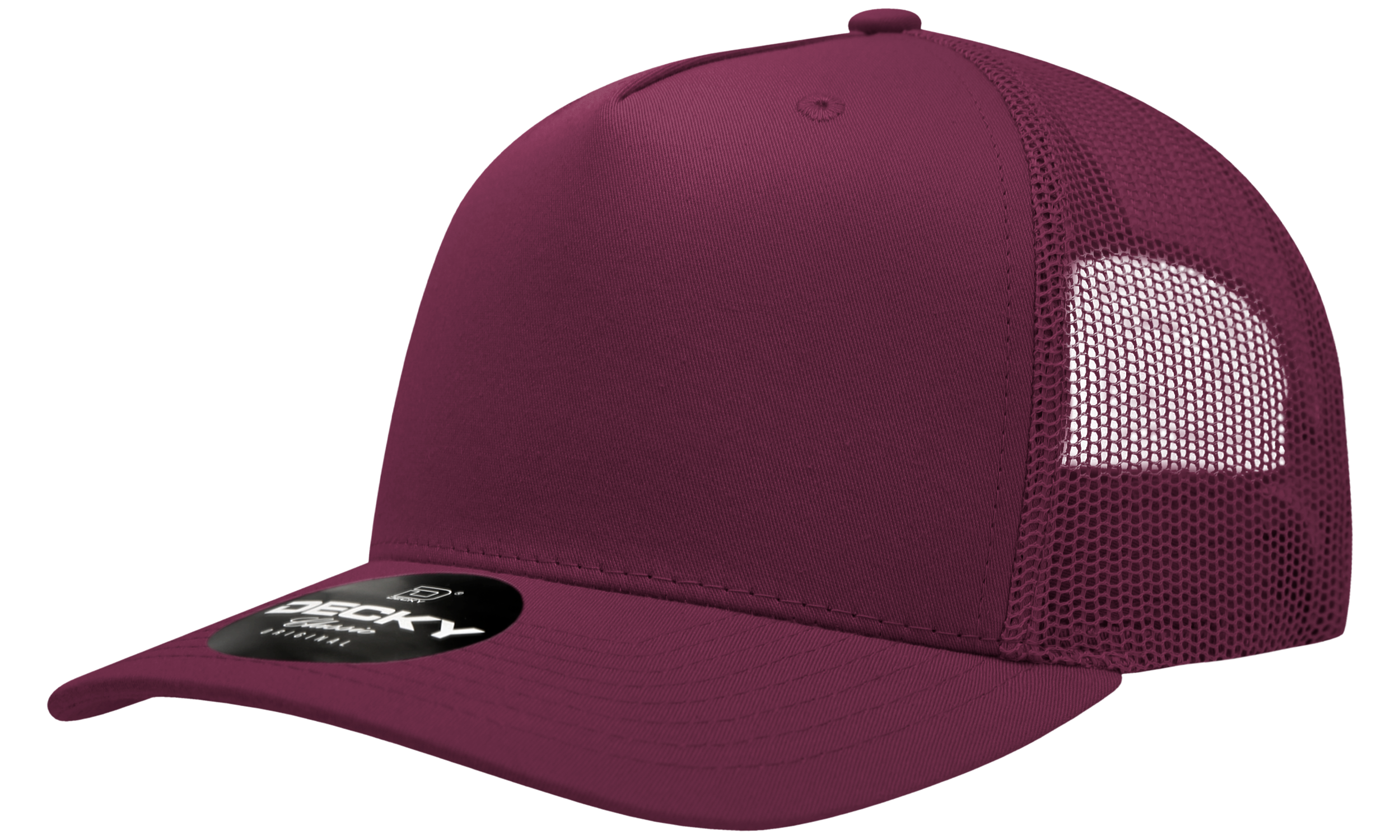 Decky 6030 5 Panel Mid Profile Structured Cotton Blend Trucker