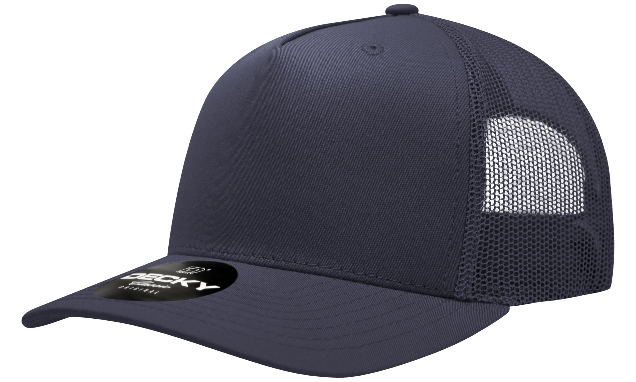 Decky 6030 5 Panel Mid Profile Structured Cotton Blend Trucker