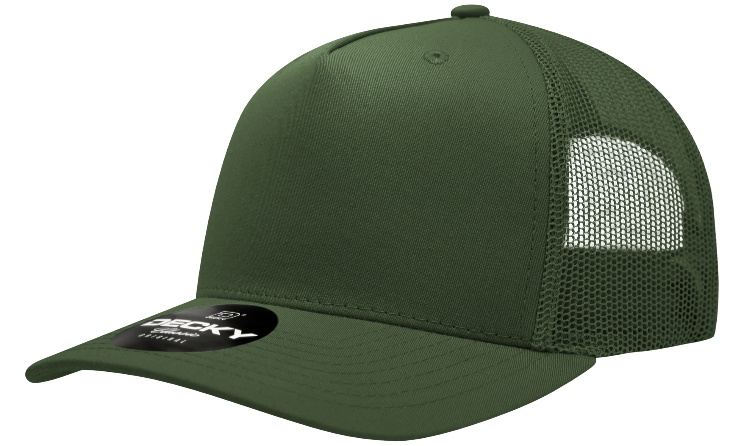 Decky 6030 5 Panel Mid Profile Structured Cotton Blend Trucker