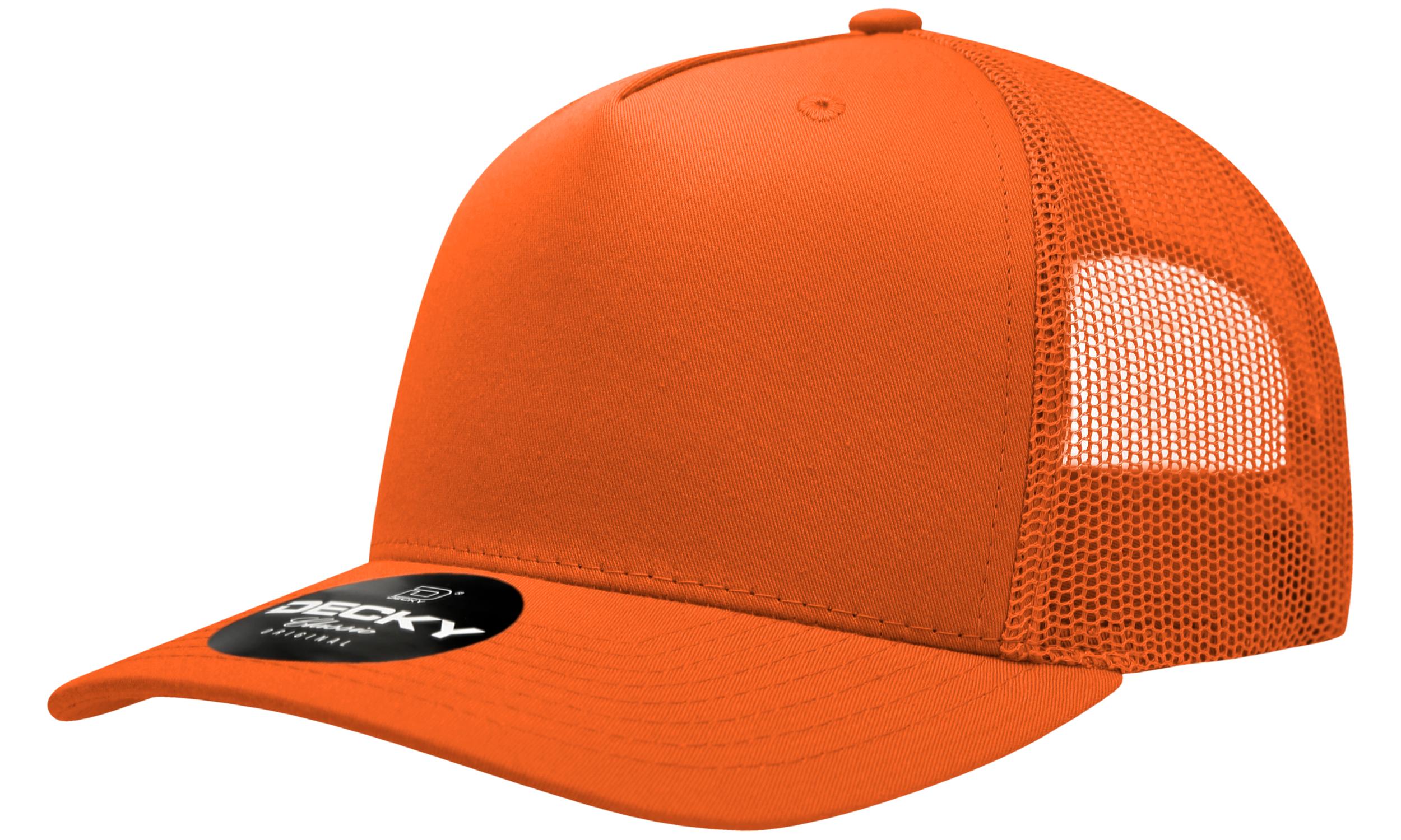 Decky 6030 5 Panel Mid Profile Structured Cotton Blend Trucker