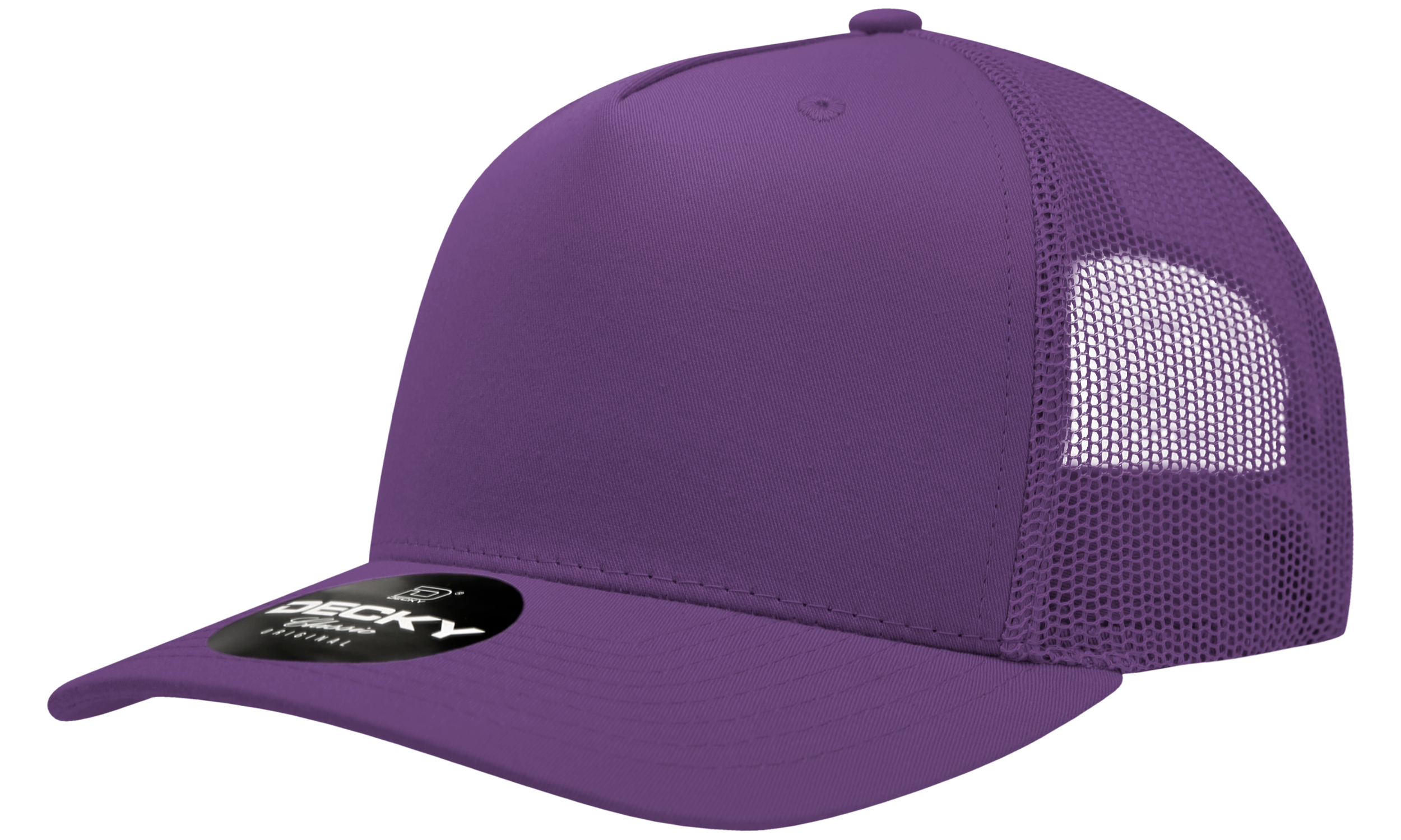 Decky 6030 5 Panel Mid Profile Structured Cotton Blend Trucker